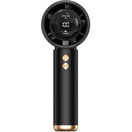 Portable Rechargeable Mini Fan& Adjustable Speeds - 15°C Instant Cooling, Lightweight ABS Design, USB-Powered Wearable Fan for Travel, Camping, Portable Mini Fan, Sleek Handheld Gadget (Black)