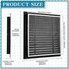 Gisafai 2 Pcs 26" x 26" Gable Vent Aluminum Alloy