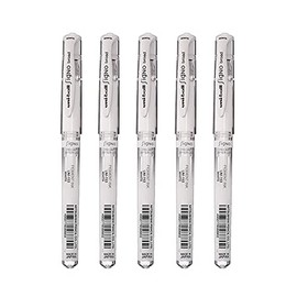 Uni-Ball Signo Broad Point Gel Impact Pen White 5 pens