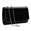 WALLYN'S Women Patent Leather Wallets Fashion Clutch Purses, Evening Bag