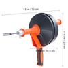 Happybuy 25Ft Drain Auger, Plumbing Snake with Drill Attachment, Drain