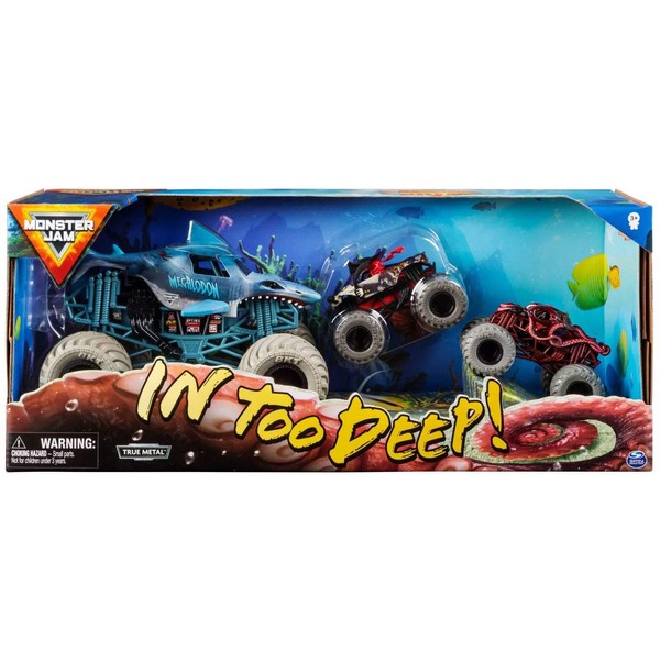 Monster Jam in Too Deep Diecast Car 3-Pack