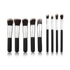 Silver Black Makeup Brushes 10 Types Black Silver 3ea