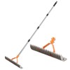 DigiGlow 62" Adjustable Thatch Rake - 19-Tine Lawn Dethatcher with