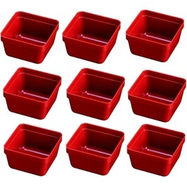 Cultivating Lacquer H-151-66 6.5-inch Heavy Block Dividers, 9 Red Partitions