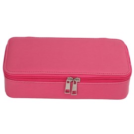 Pencil Bag Large Capacity Convenient Storage Portable Comfortable Hand Feel Boys Pencil CaseRose Red