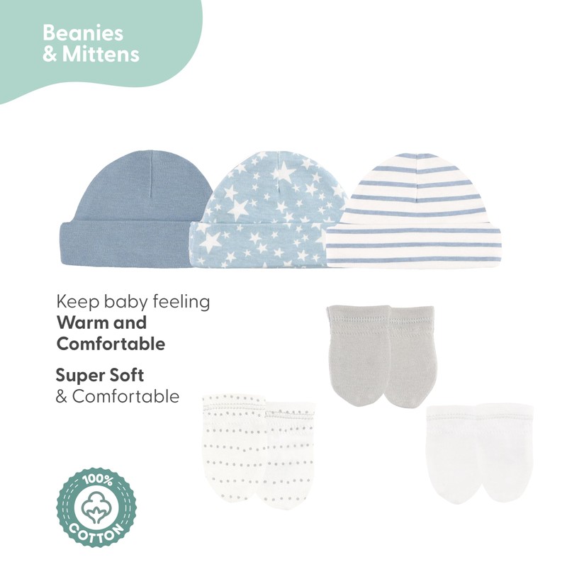 The Peanutshell Baby Layette Gift Set for Baby Boys -