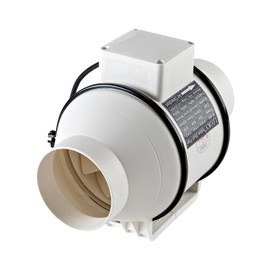 LEOKV 4 Inch Exhaust fan Pipeline booster fan Inline duct fan 280 CFM Duct High Efficiency Air Fan for Duct Vent Bathroom, Kitchen, Grow Tent,Hydroponics,3D Printer,The wind is very strong.