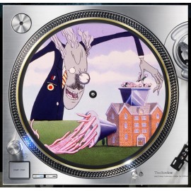 Plastic Waffles Pink Floyd Brick The Wall Slipmat Turntable 12" LP Record Player, DJ Audiophile
