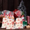 JarThenaAMCS 150Pcs Christmas Cellophane Treat Bags Xmas Snowflake Candy Cookie