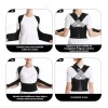 2pzs Chaleco Corrector Postura Ortopédico Faja Lumbar Unisex