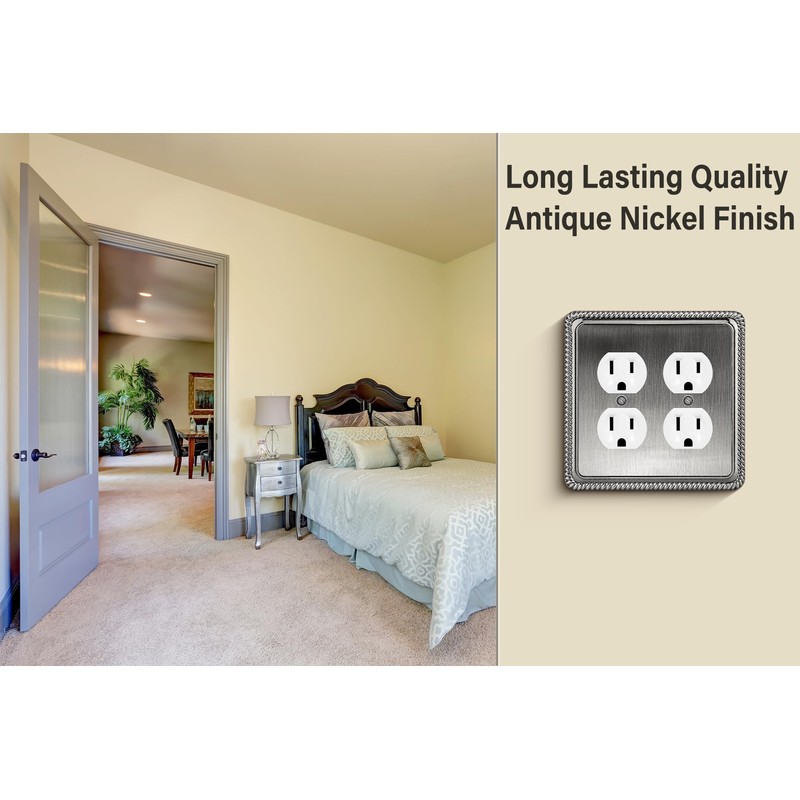 Henne Bery Rope Edge Decorative Wall Plate Switch Plate Outlet