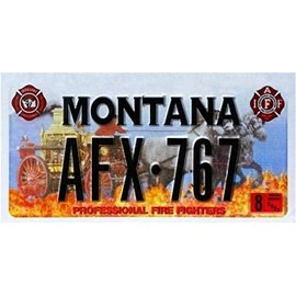 OPO 10 - USA car LICENSE PLATE - replica metal: MONTANA (N29)