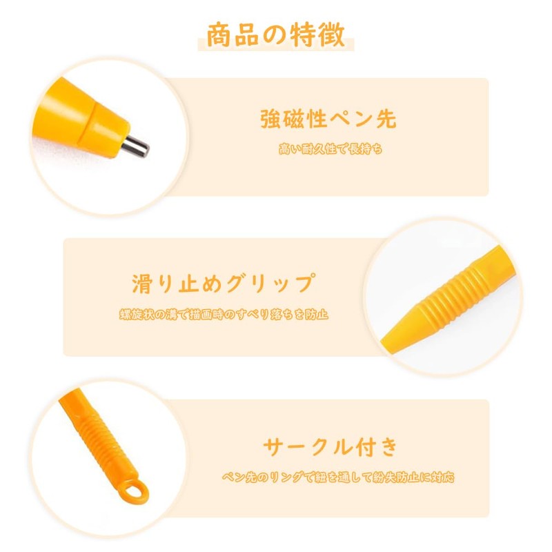 LKCCTK Magnetic Pen Set, 6 Pens, Replacement Magnetic Drawing Board