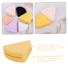 VICASKY Makeup Sponge Holder Triangular Cosmetic Sponge Storage Box Durable