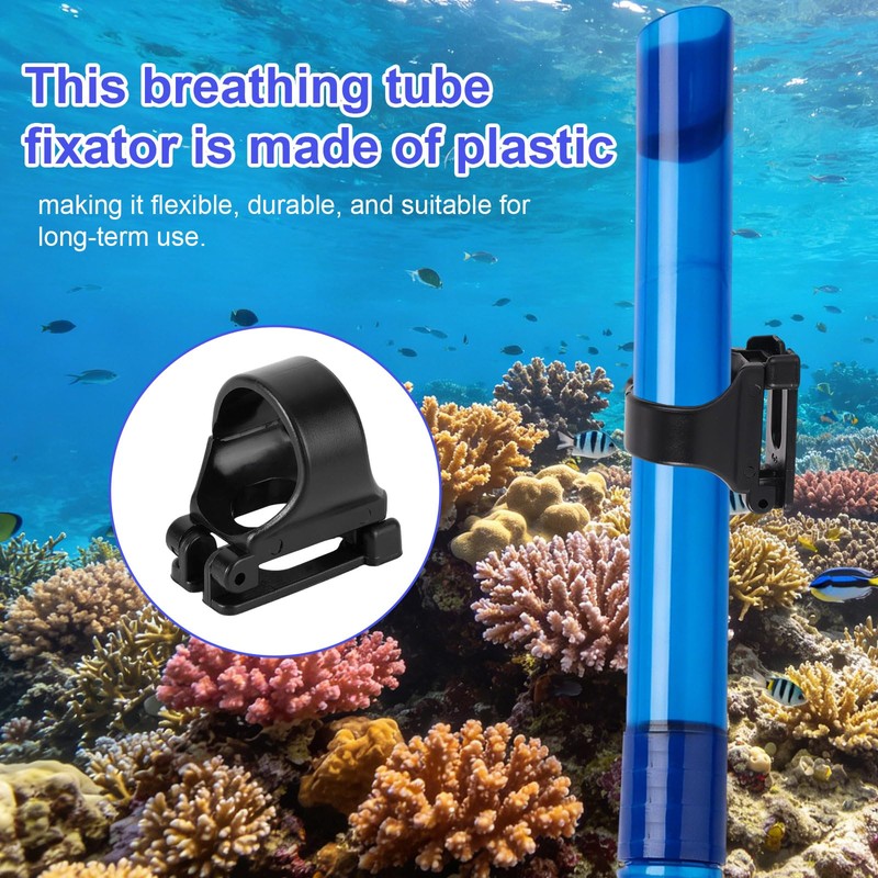 4pcs Universal 25mm/1in Scuba Diving Snorkel Clips for Mask Strap