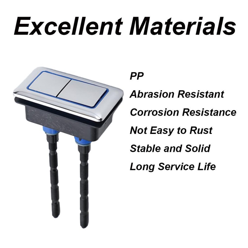 Rectangular Toilet Tank Button - 65mm Dual Flush Toilet Tank