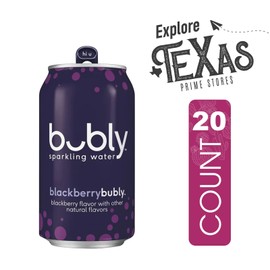 Bubly 20-Pack of Blackberry Flavored Sparkling Water 12 fl oz On-the-Go Aluminum Can + 1 Utility Prop