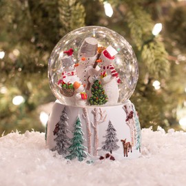 Winter Wonderland Glitterdome 4.25 x 5.75 Resin 100MM Snow Globe Plays 12 Days