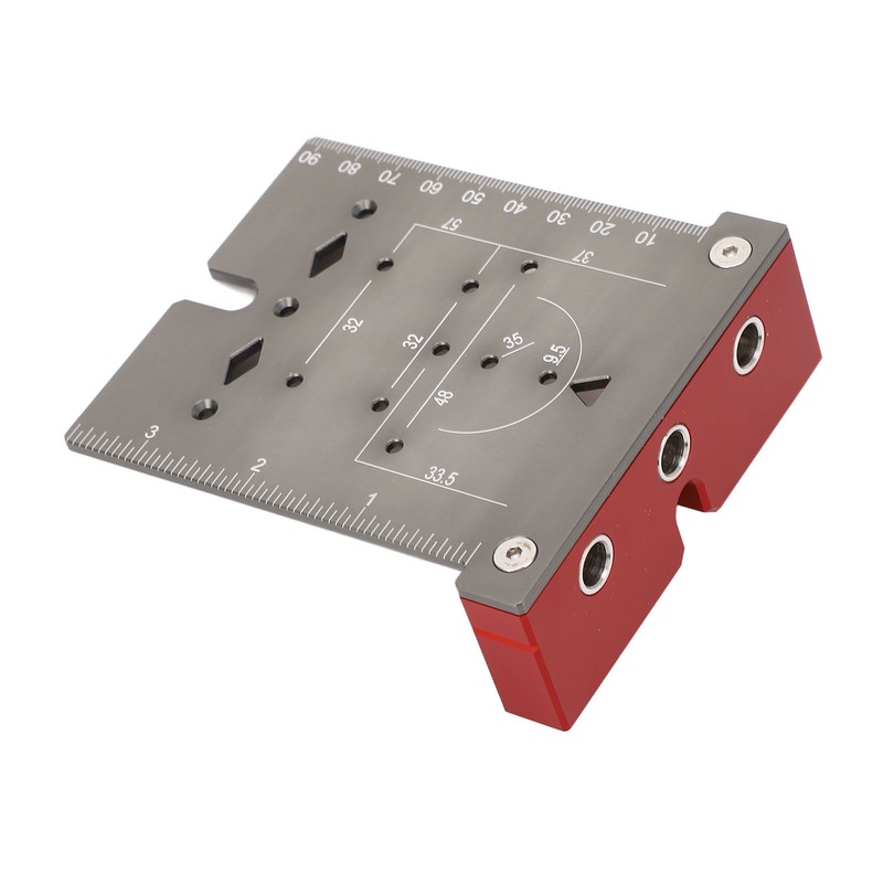 Hinge Hole Drilling Locator Aluminum Alloy Cabinet Door Hinge Mounting