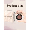Single Eyeshadow Palette, Goth Black Eyeshadow, Highly Pigmented Long Lasting