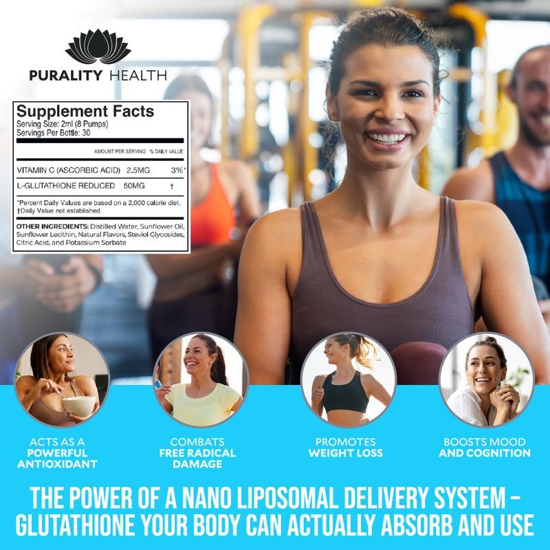 Purality Health Micelle Liposomal Liquid Nano Glutathione Supplement
