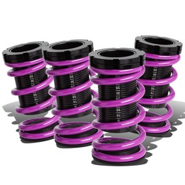 DNA Motoring COIL-HC88-T44-PP Suspension Coilover Sleeve Kit [For 88-01 Honda Civic Del Sol CRX Acura Integra]