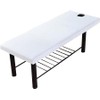 Massage Table Sheet, 27.56x74.8" Massage Bed Cover with Face Hole,Elastic