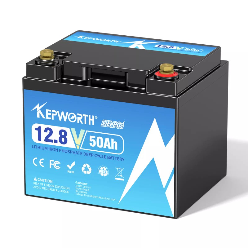 KEPWORTH LiFePO4 12V 50AH Deep Cycle 50A BMS Lithium Battery