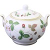 Wedgwood 50105506975 Wild Strawberry Tea Sugar Box, S, Wedding Gift,