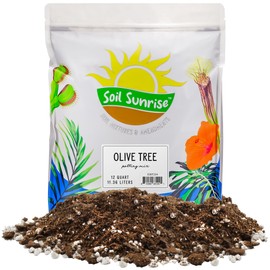 Olive Tree Potting Soil Mix (12 Quarts), for Planting, Repotting, and Growing Olive Bushes/Plants