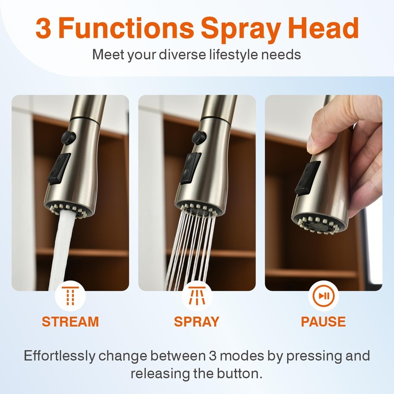 Kitchen Faucet, Kitchen Sink Faucet, Sink Faucet, Pull-Down Kitchen Faucets,