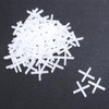 3000pcs Tile Leveling System Spacers Cross Shaped White Plastic Tiling