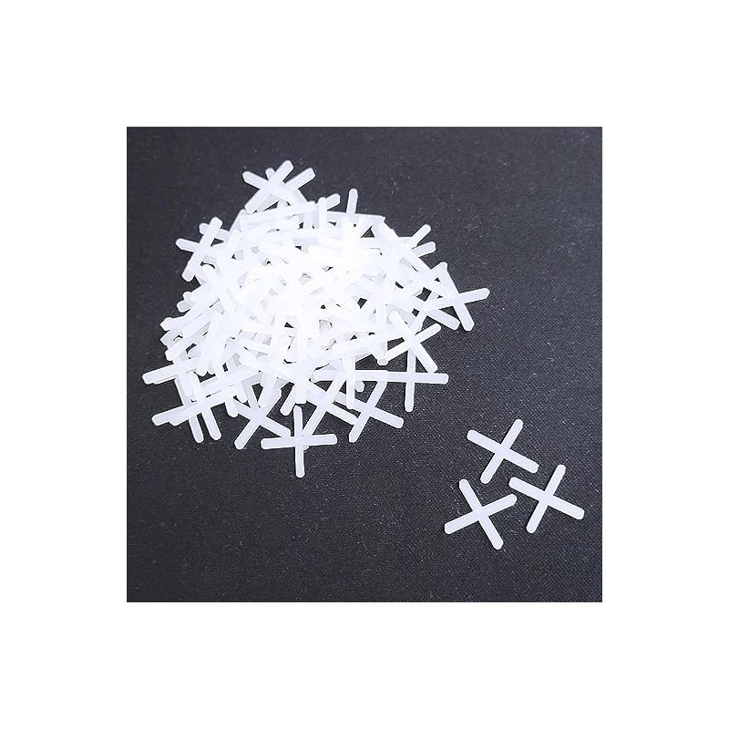 3000pcs Tile Leveling System Spacers Cross Shaped White Plastic Tiling