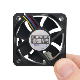 G5015M12D1+6 5cm 4line Temperature Control 0.2A 12V car Audio Cooling Fan