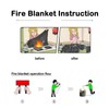 BE-TOOL Fire Blanket, Quick Release Safety Fire Blanket in Case