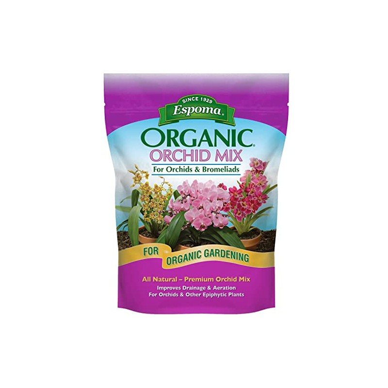 Espoma Organic Orchid Mix 4-Quart Bag. for All Orchids and