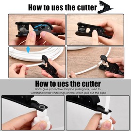 ANNTIM 15 m Water Inlet Pipe Universal Connection Set for Refrigerator Side by Side, Reverse Osmosis System Drinking Water, Fridge Hose Pipe Cutter, Water Hose Connector 1/4 Inch 1/2 Inch 3/4 Inch