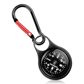 GLADFRESIT Compass Waterproof Portable Pocket Compass with Keychain Navigation Compass for Hiking Outdoor Adventure Activities Climbing Camp