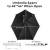 G4Free UPF 50+ Adjustable Beach Umbrella XL with Universal Clamp