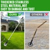 YEELOR Wheel Rotary Edger, Manual Lawn Edger, Stainless Steel Handle,Adjustable