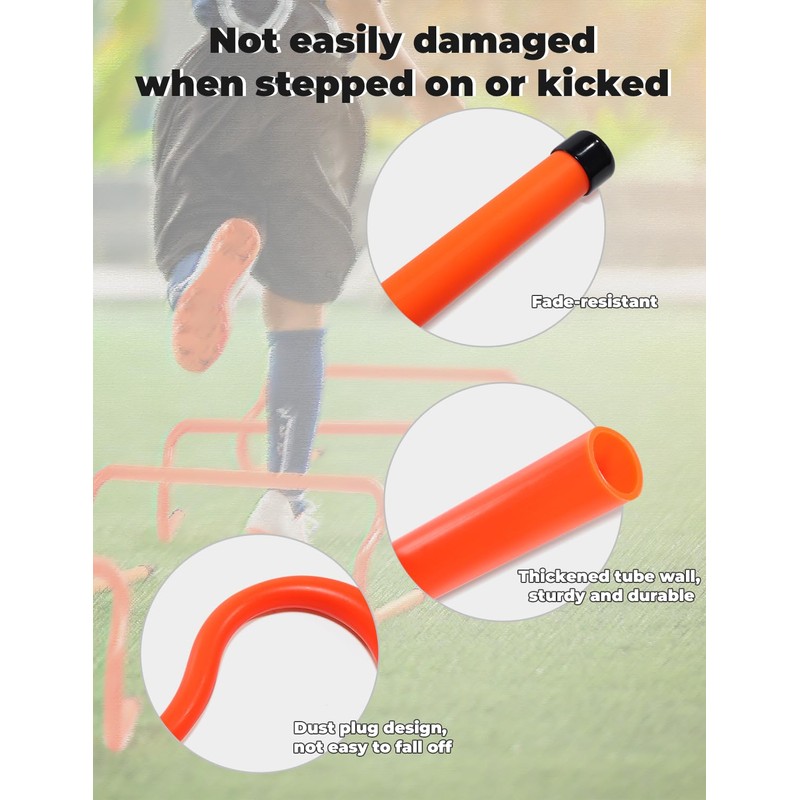 GHB 10 Pack 8" Agility Hurdles Speed Agility Training Hurdles,