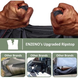 Enzeno Cube Garden Furniture Covers Waterproof for Outdoor, patio Rattan Cube Set Cover outside, Heavy Duty 420D Oxford Fabric Garden Square Table Cover with Air Vent (180 * 90 * 74 cm)…