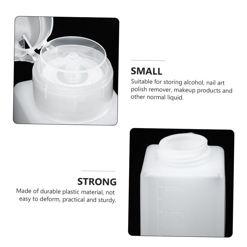 BIUDECO 3pcs Alcohol Dispensers Push-Type Anti-Static Bottle Pumping Feature Leak-Proof