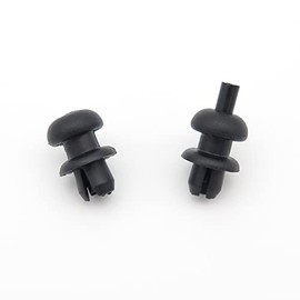 VVO Fasteners Plastic Parcel Shelf Hanger Clip, Black (Pack of 2)