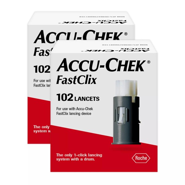Accu-Chek FastClix Lancets for Diabetic Blood Glucose Testing (2 Packs