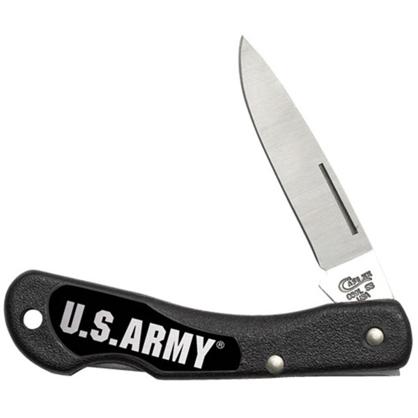 CASE XX WR Pocket Knife U.S. Army Mini Blackhorn Item #15010 - (Lt1059L SS) - Length Closed: 3 1/8 Inches