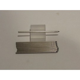 Unbranded/Generic 25 MINI BALLPOINT BLACK REFILL-FIT ZEBRA TELESCOPIC ,PENAGAIN+MOST MINI PENS