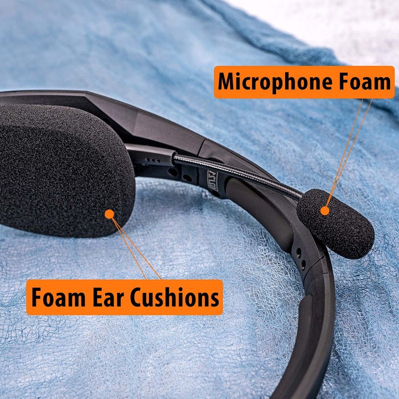 B450-XT Kit Replacement Ear Pads Cushion Mic Foam Compatible with