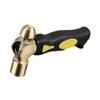 Sosoport Professional Brass Stamping Hammer Round Head Non-Sparking Hand Turned